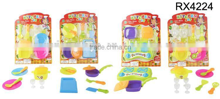 Kids cooking utensils toys kitchen play set