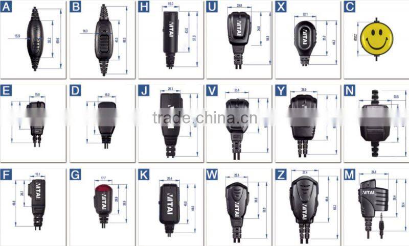 VITAI E14-L G shape single side Earphone for 2way radio