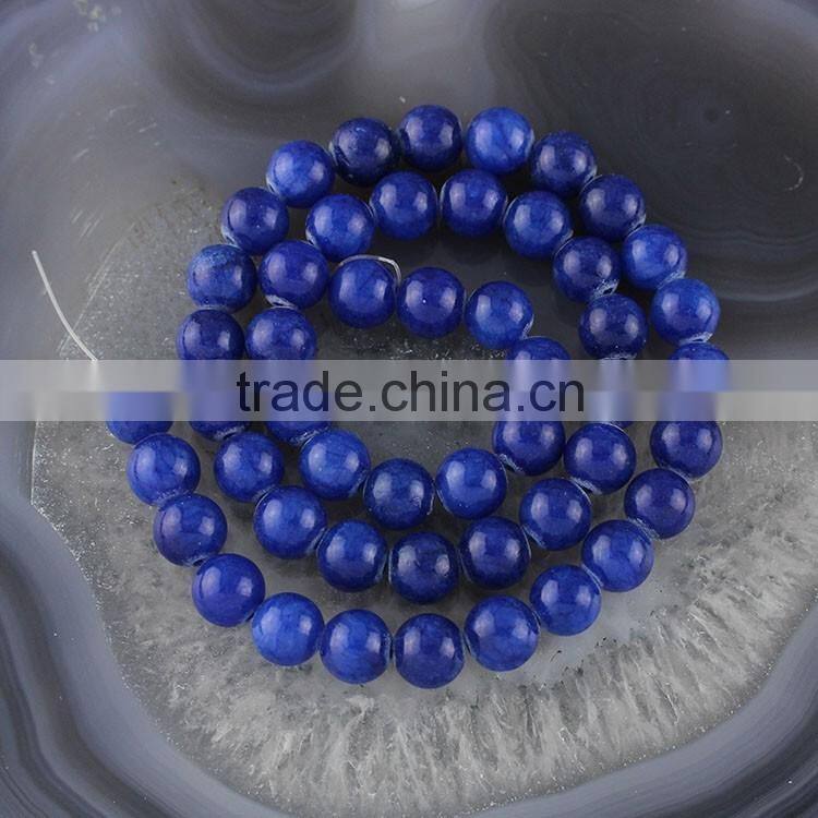 YJ1122-5 Wholesale green dyed jade stone beads sting