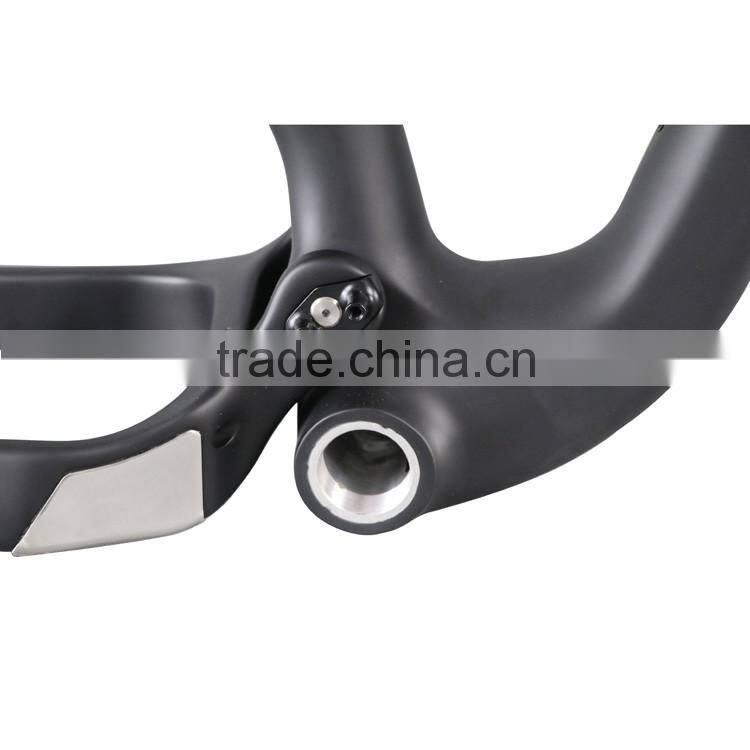 Fat suspension bike 26er mtb strong full dual suspension snow bike frame 200*57mm