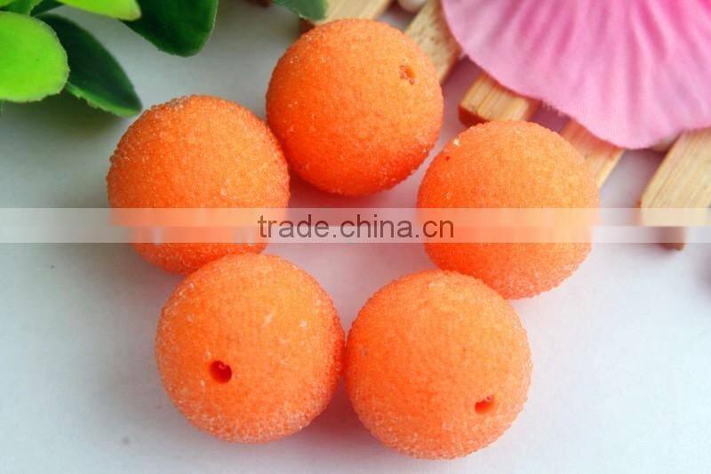 Newest colorful chunky round rhienstone seed rhinestone resin glass berry beads for kids jewelry making!!