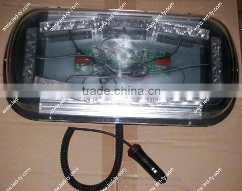 Magnetic Roof Top Emergency Hazard Warning Tow 32 LED Amber Strobe Light Lamp