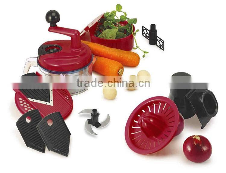 S/S+ABS+PP 21.5*18*24 Manual food processor swift chopper/food processor/egg processor