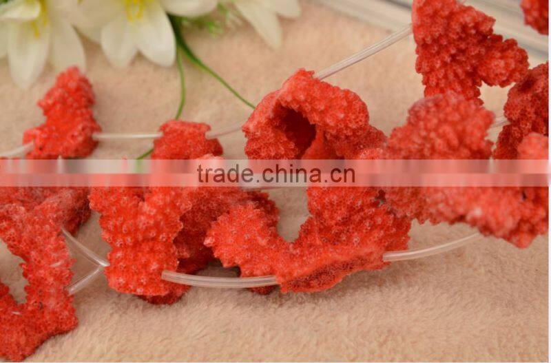 wholesale dyed in red coral natural pendant gemstone for jewellery making