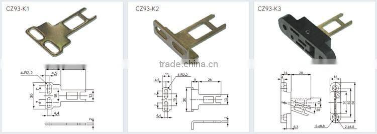 CNTD Waterproof CZ-93 Series 2NC Safety Interlock Limit Switch with Key 15A 250V (CZ-93B)