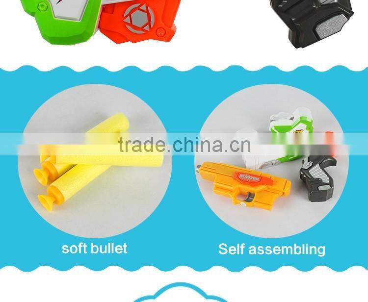 Novel assembly diy toys soft foam bullets nerf gun