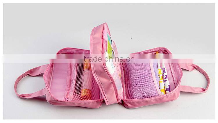 2014 NEW! Dual zippers pouch organizer for clothes and cosmetics