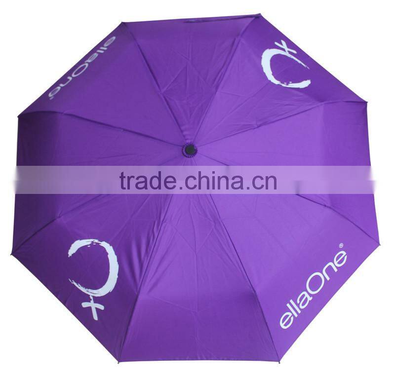 3 fold umbrella,purple umbrellas,fully automatic umbrella
