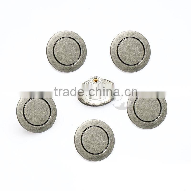 Cheaper Brass Black Nickle Metal Jeans Button Cover
