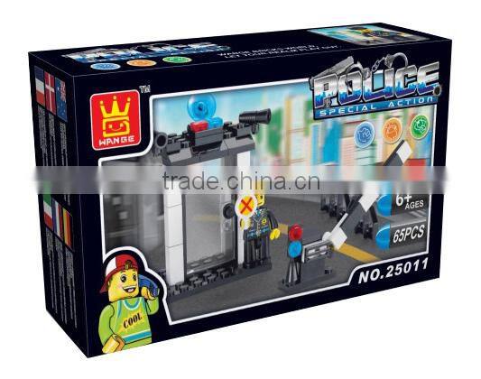 wholesale DIY Super Police Block car set