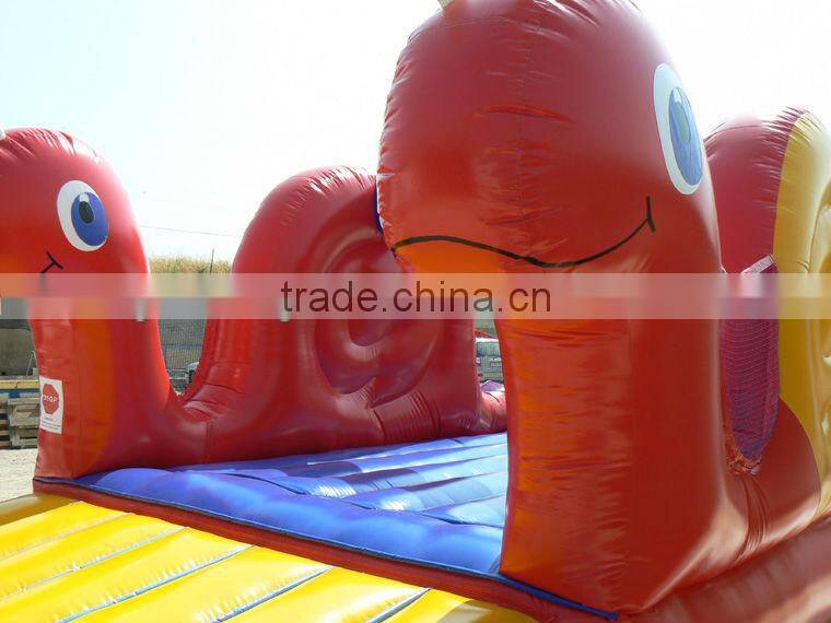 2016 New Product Inflatable Plastic Bouncer Castle with Pool For Sales