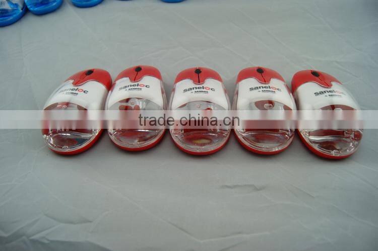 Computer Gift Wireless Liquid Aqua Mouse With Rechargeable Lithium Battery