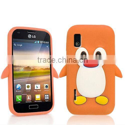 PENGUIN SILICONE SKIN MOBILE PHONE CASE COVER FOR LG OPTIMUS L5 E610
