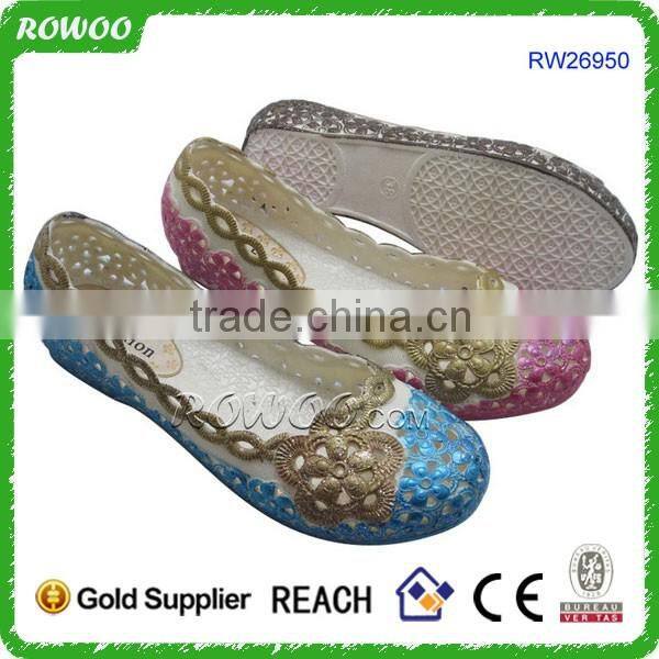 Comfortable jelly wedge PVC shoes nurse shoes with wedge heels