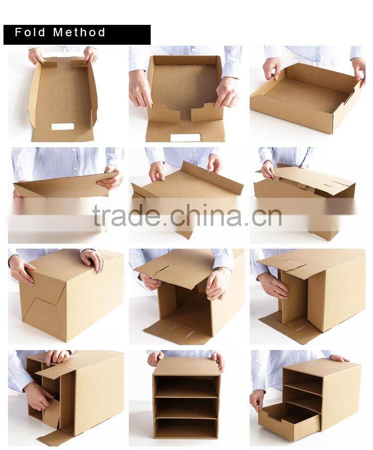 China OEM logo printed multi-wall cardboard stroage box