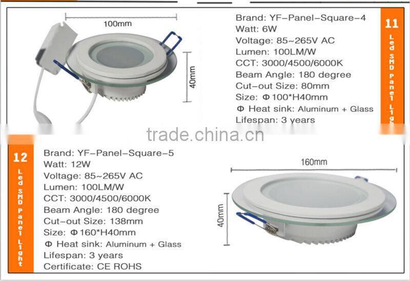 Square Round LED slim Panel Lighting Price,LED Panel Lighting