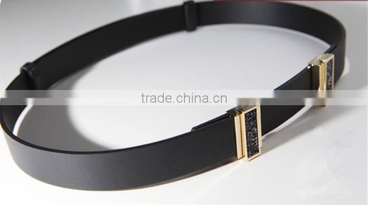 2015 Newest alloy buckle lady leather belt ,decorative belts for women