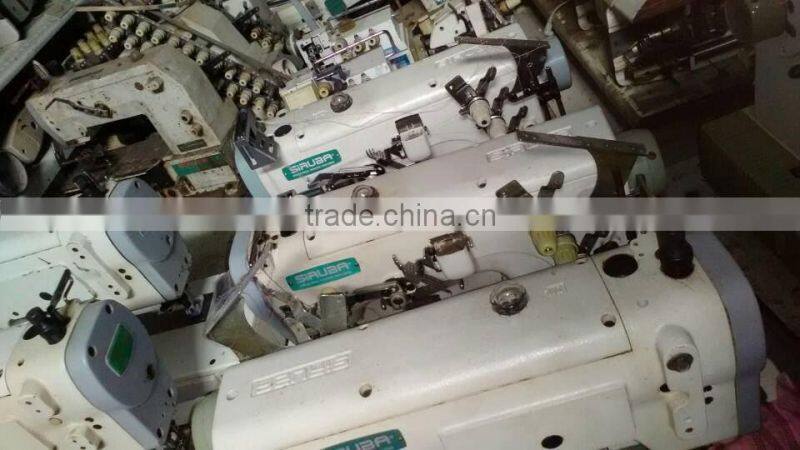 Good condition 90% new low price used siruba cover stitch sewing mahcine