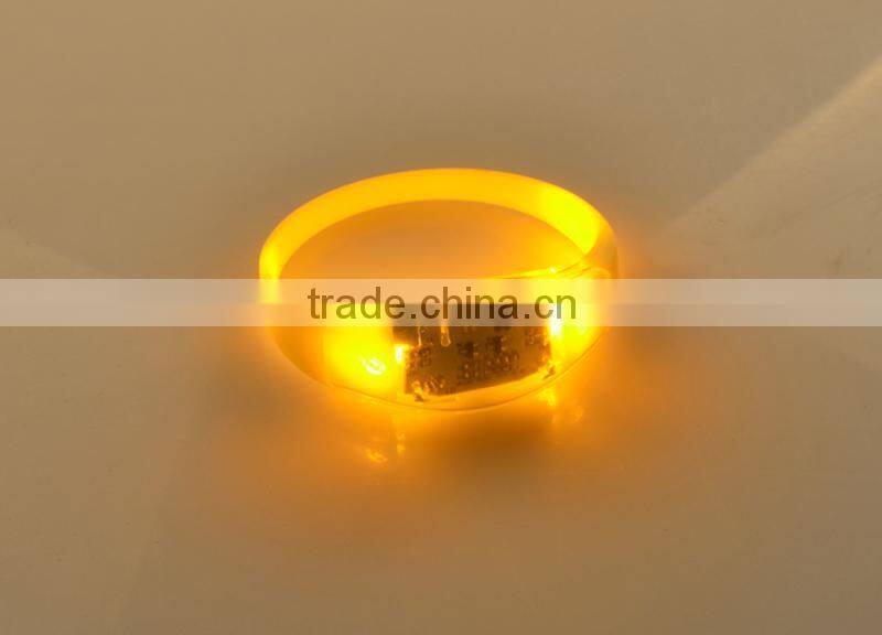 2015 factory price led flashing bracelet, remote controlled led bracelet, motion led lights bracelet