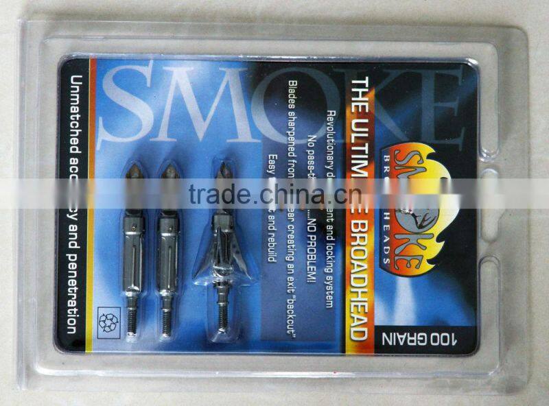 High Quanlity Archery Arrow Broadheads 3blade 100grain