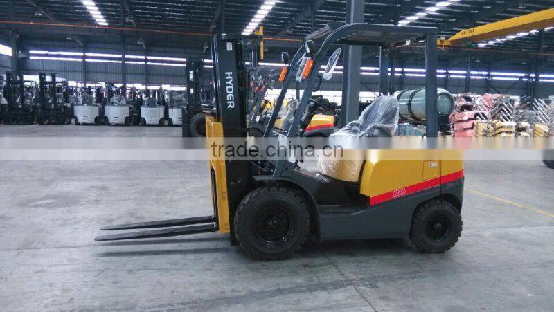 Low price gasoline/lpg forklift 3.5t trucks for sale with Nissan k21