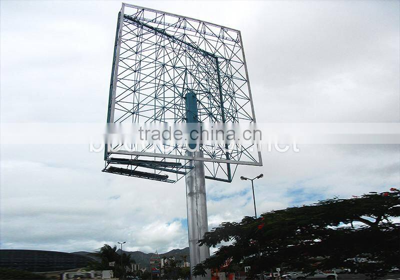 Steel structure stable highway billboard design structure