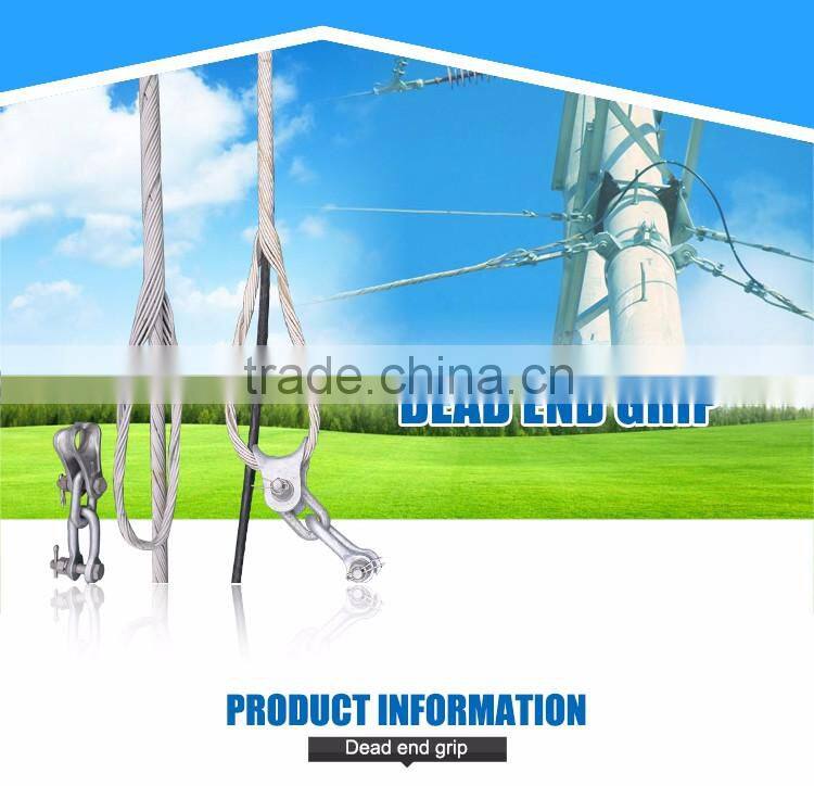 Wire preformed guy grip for adss/opgw with inner rod