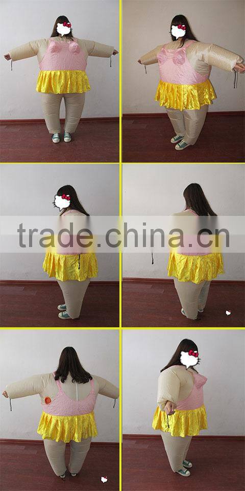 DJ-CO-101 inflatable Ballet clothing cow dinosaur baymax mascot ball fat costume