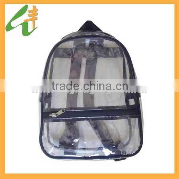 2014 newest simple style kids clear pvc school backpack.