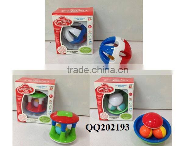 Lovely plastic baby toy rattle