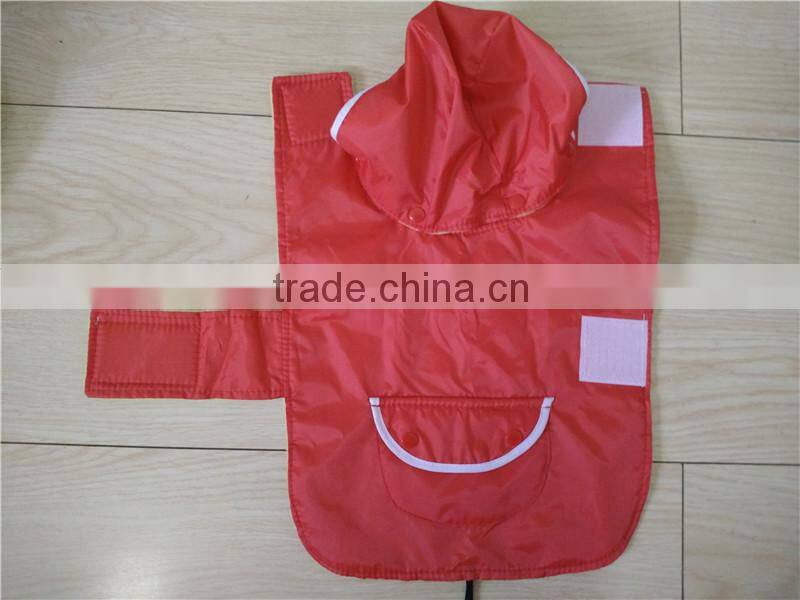 waterproof polyester double layer pet raincoat