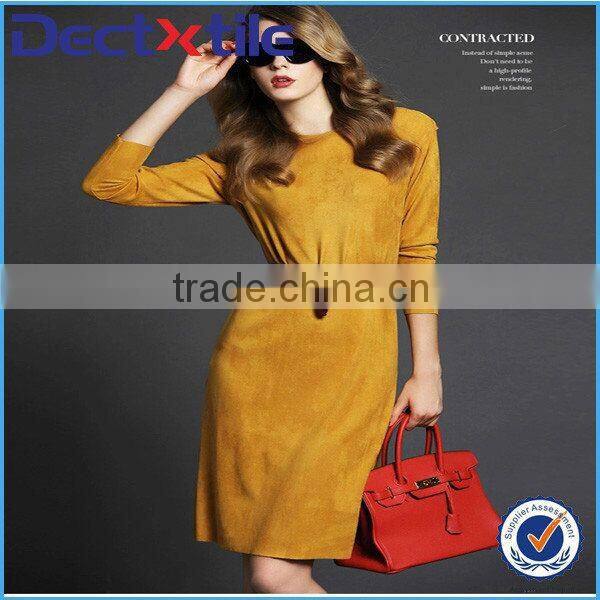 2015 New Fashion Faux Suede From made in China Have Casual Dress