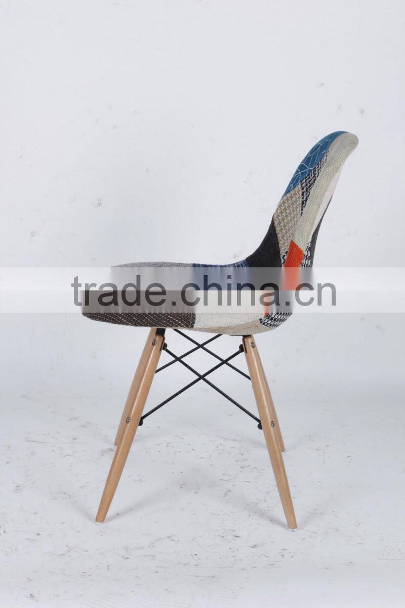 New design patchwork leisure wooden chair/cheap chair/patchwork chair (1028E)