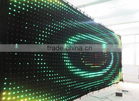 P10 3*8 RGB full color Led video curtain stage fashion backdrops