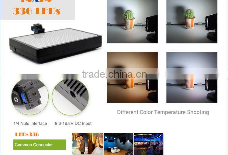 20W 3500K/6000K LED-336 LED Video Camera Light For Canon 1200D 1100D