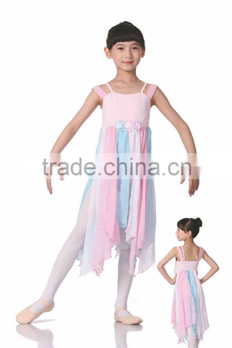 C2143 Wholesale long ballet dress girls ballet dancewear costume kids ballet dress