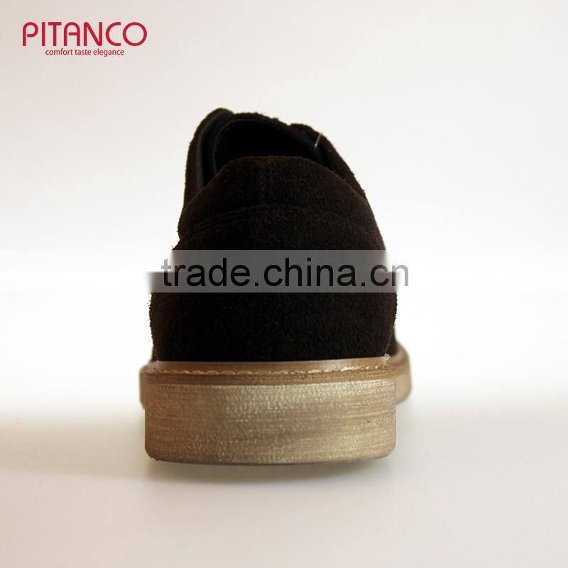 Swede Leather lace-up mens casual shoes