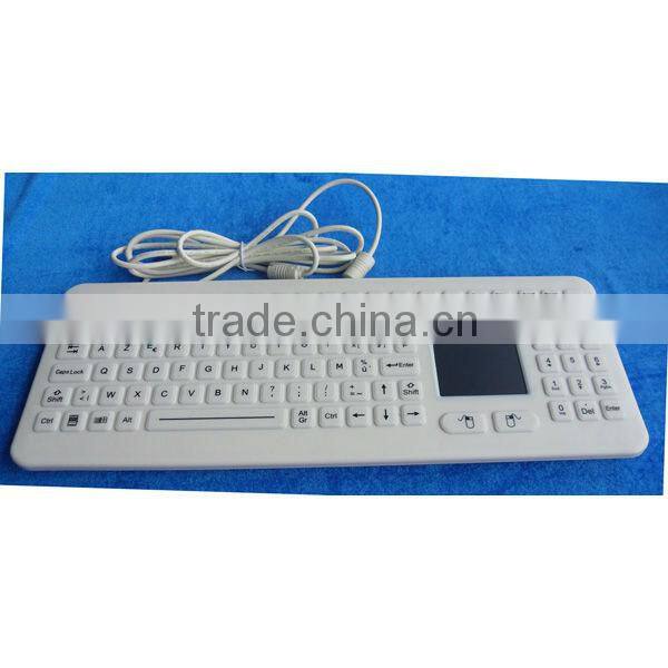 Rugged Touchpad Silicone Industrial medical Keyboard Desktop For Hygienic