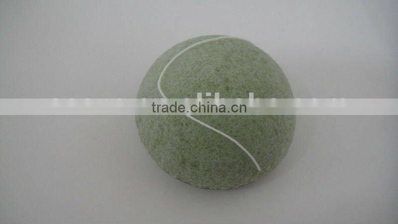 2012 most-popular pink heart shape konjac washing sponge , konjac cleaning sponge