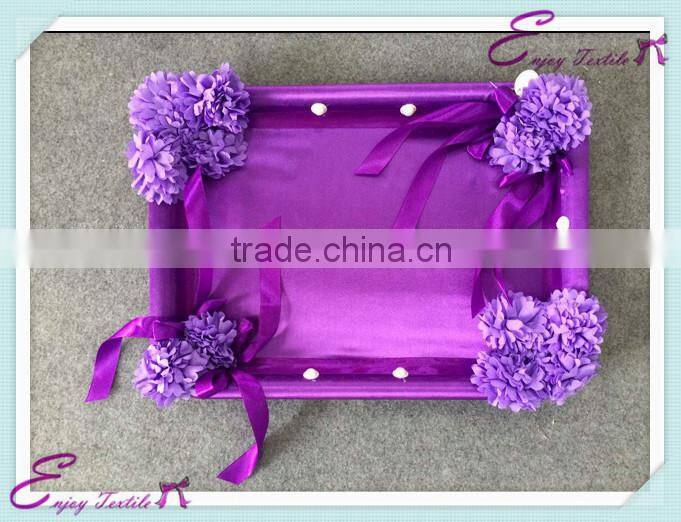 YHA#101 wedding plate series - polyester banquet wedding wholesale table cloth cover chair cover sash band