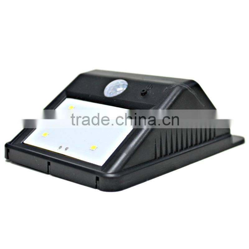 Waterproof 4SMD Solar LED Sensor Light