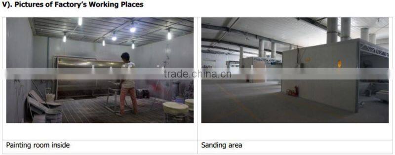 Bright color modern kitchen cabinets, wooden sideboard