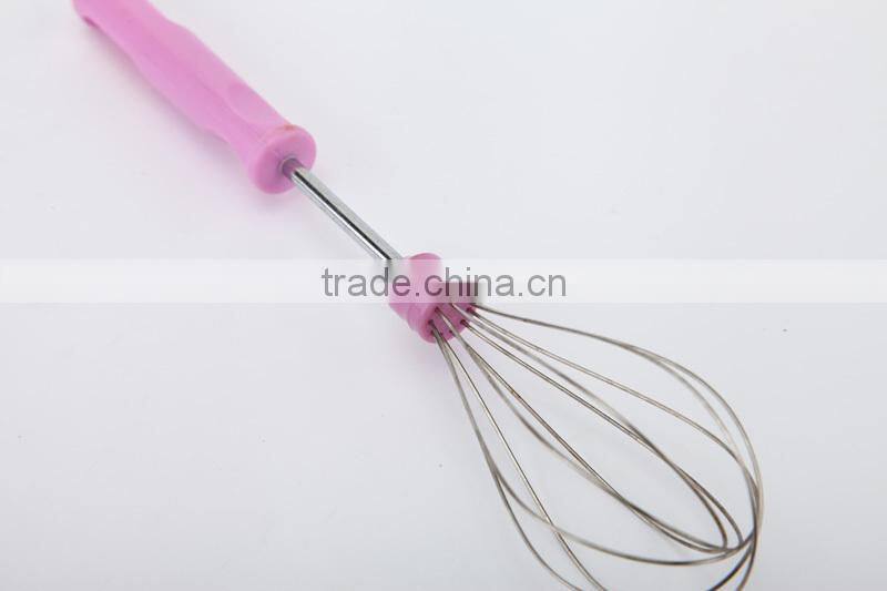 FDA 6''' s.s balloon whisk with plastic handle