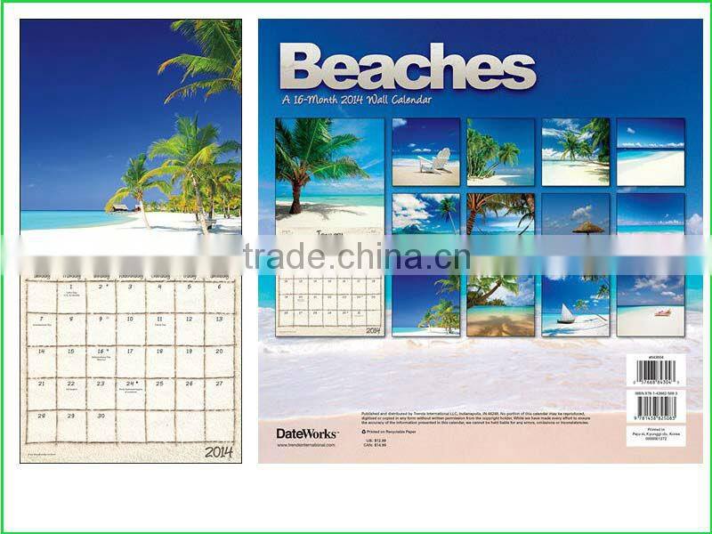 beaches home calendar Mini Wall calendar