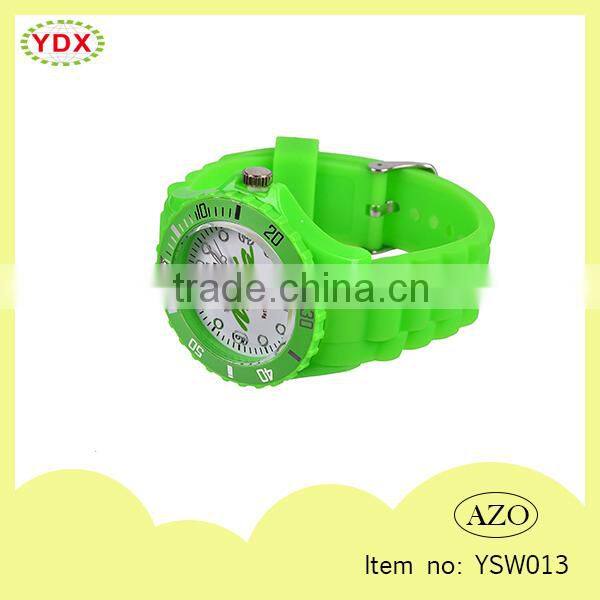 2015 New design promotion colorful silicone unisex watch