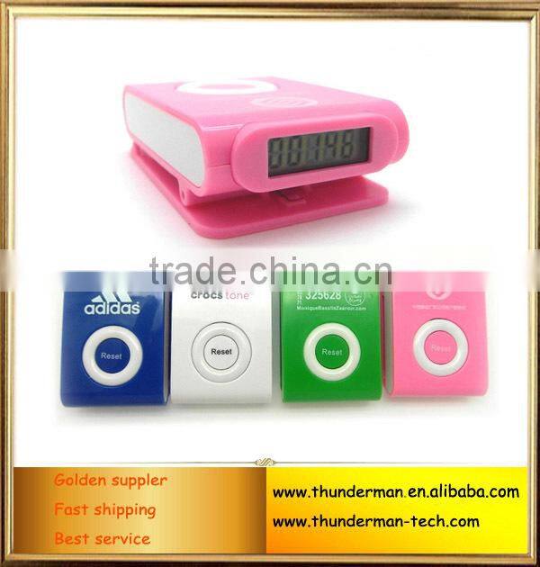 High tech quality chip Multifunction Mini Digital Calorie Pedometer Manual