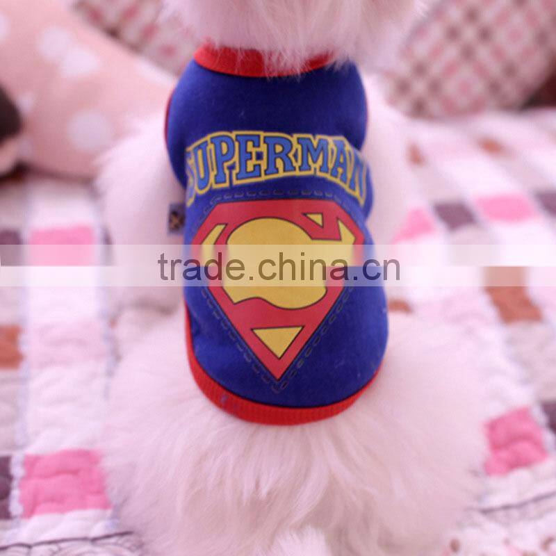new fashion cheap superman custom animal dog pet clothes