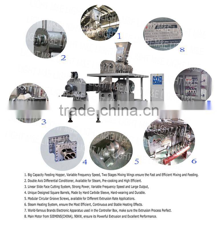 Automatic Stainless Steel Large Twin Screw Corn Flakes Extruder