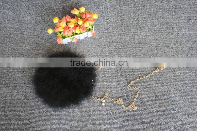 Fashion Design Winter Girls Fur Hand Bags / Hot Sell Turkey Fur Key Bag Cheap Price