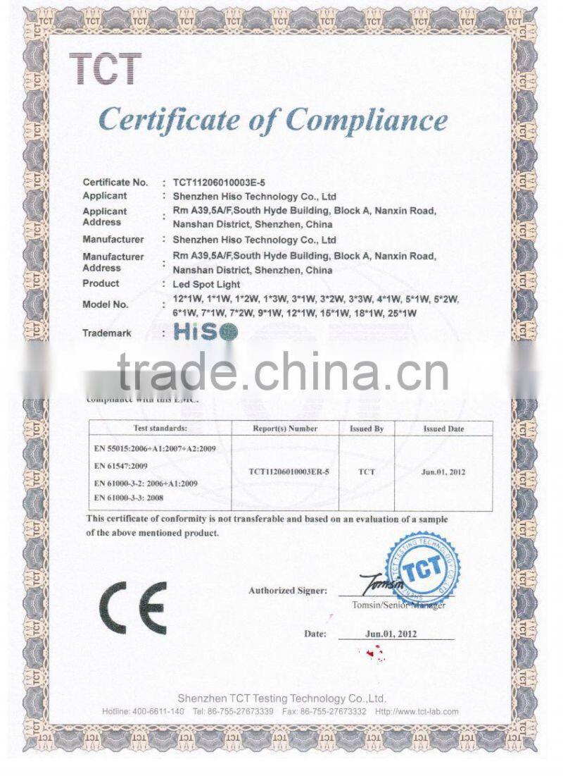 6w GU10 Led Spot Light with Large Fresnel Lens